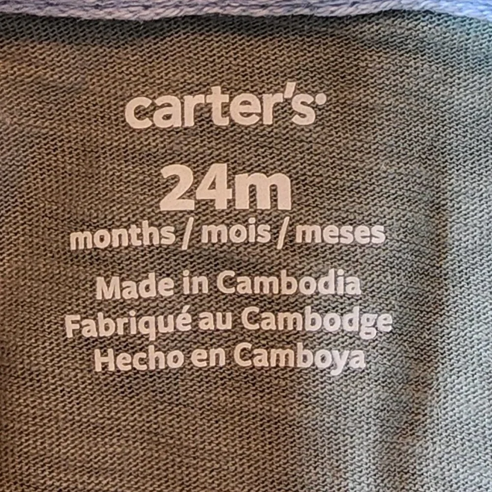 Carters Baby Boy Polo Bodysuit With Shorts Size 24 Months NWT